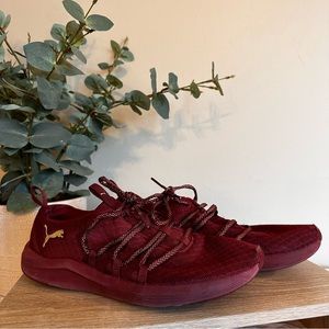 Puma Women's Prowl Alt Knit Mesh Athletic Shoes Dark Red Size 8.5